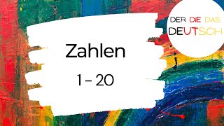 Zahlen von 1 20  Deutsch lernen [upl. by Carrel943]