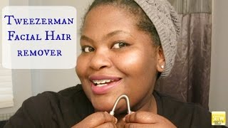 Tweezerman Facial Hair Remover I First Impression [upl. by Idihc]