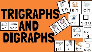 How to teach kids Digraphs and trigraphs  Entire list of words  English grammar [upl. by Yelats]