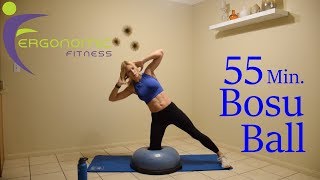 55 MINUTE BOSU BALL WORKOUT  BURN amp BUILD [upl. by Ime966]