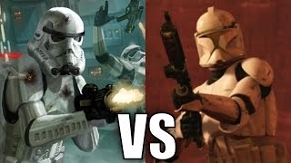 Stormtroopers vs Clone Troopers Phase 1  Star Wars Versus [upl. by Eignat]