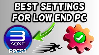 RPCS3 Best Settings For Low End PC [upl. by Nedaj]