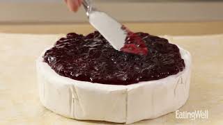 How to Make Baked Brie with Jam in Puff Pastry  EatingWell [upl. by Bloxberg865]