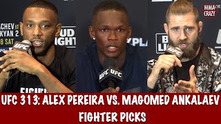 UFC 313 Alex Pereira vs Magomed Ankalaev Fighter Picks [upl. by Eralcyram]