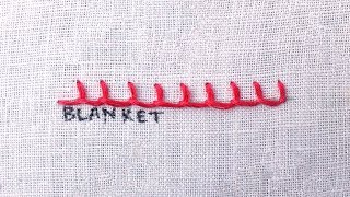 How to do a Blanket Stitch [upl. by Lecroy]