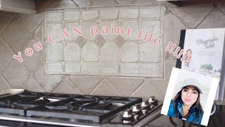 How to Paint Tile with DIY Clay Paint [upl. by Anniken]