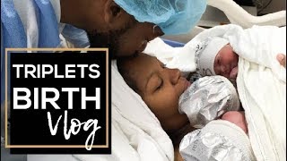 OFFICIAL TRIPLETS BIRTH VLOG [upl. by Acnayb]