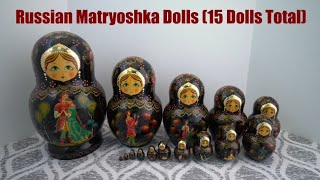 My Nesting Doll Collection 0038 – Russian Matryoshka 15 Dolls Total [upl. by Mitzi]