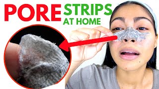 DIY Blackhead Strips that ACTUALLY WORK [upl. by Ataynek]