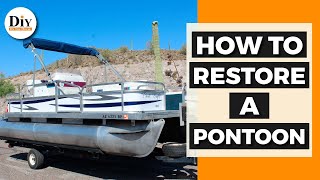 Pontoon Restoration Project  How to Restore a Pontoon [upl. by Hermine98]