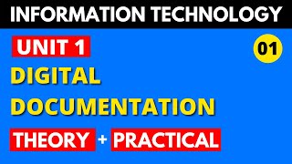 Digital Documentation Class 10 INFORMATION TECHNOLOGY IT 402 THEORY  PRACTICAL PART 1 [upl. by Quartus]