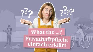 Haftpflichtversicherung Was ist eine Privathaftpflichtversicherung – Einfach erklärt [upl. by Alemrac699]