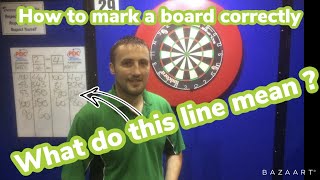 How to mark a score board in darts [upl. by Ydniw]