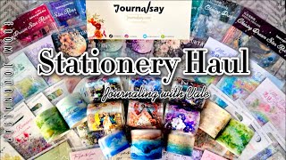 Stationery Haul from Journalsay with codes ASMR sounds [upl. by Nertie]