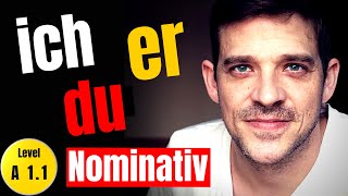 German Personal Pronouns in NOMINATIVE  ich I du you er he  YourGermanTeacher [upl. by Dannon912]