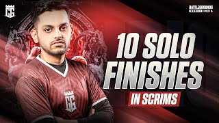 Solo 10 kills  21 kills domination in Scrims  BGMI HIGHLIGHT [upl. by Rudman]