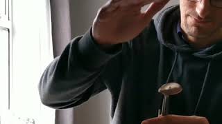 Spoon Bend  mentalism magic trick  Uri Geller style [upl. by Zarla]