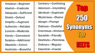 250 Essential Advanced Synonyms for IELTS  C1 C2 Level English [upl. by Letizia]