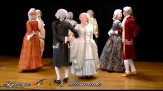 Révérences  reconstitution de la contredanse le bucheron [upl. by Oigile822]