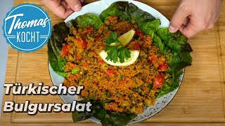 Türkischer Bulgursalat  gesundes und leckeres Rezept  Kisir Rezept [upl. by Slin]