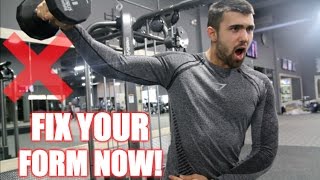 How To PROPERLY Lateral Raise  3 Common Lateral Raise Mistakes [upl. by Egag101]