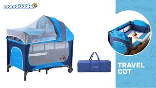 Mamakiddies Portable Baby Cot Playpen Installation [upl. by Alphonso255]