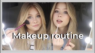 UPDATED MAKEUP ROUTINE  izaandelle [upl. by Alimak]