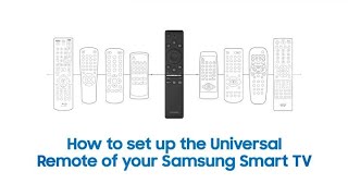 Samsung Smart TV How to set up the Universal Remote control [upl. by Goldin527]