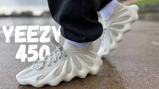 You’ve Got To See These INSANE YEEZY 450 Cloud White Review amp On Foot [upl. by Bast]