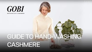 GOBI CASHMERE  Guide to handwashing cashmere [upl. by Kennet]