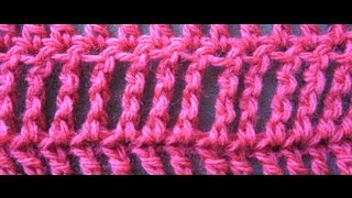 Double Treble Crochet or Double Triple Crochet Stitch dtr [upl. by Shantha199]