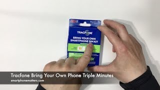 Tracfone Bring Your Own Phone Triple Minutes [upl. by Mosa]