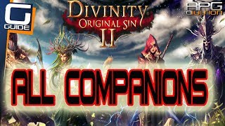 DIVINITY ORIGINAL SIN 2  All Companions Locations [upl. by Sadnalor]