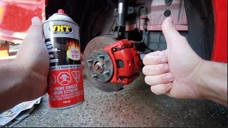 How To Paint Brake Callipers THE EASY WAY [upl. by Lavoie]