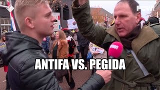 Antifa vs Pegida [upl. by Ssirk830]