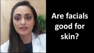 Are facials massages good for skin  dermatologist  Dr Aanchal [upl. by Wallas562]