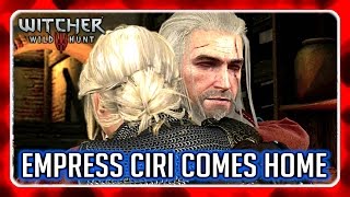 Witcher 3 🌟 BLOOD AND WINE 🌟 Empress Ciri Visits Geralt EndingEpilogue [upl. by Otha]