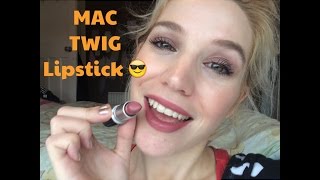 MAC TWIG Lipstick Review amp Dupe [upl. by Enelrad355]