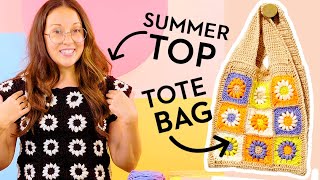 How to Crochet a Simple Daisy Granny Square  Stitch Club  Good Housekeeping [upl. by Frayda]