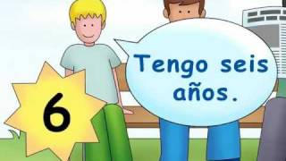 How old are you  ¿Cuántos años tienes  Calico Spanish Songs for Kids [upl. by Dan]