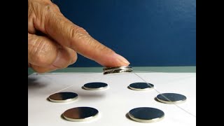 磁気浮上実験Ⅴ Magnetic levitation experimentⅤ [upl. by Elagibba]