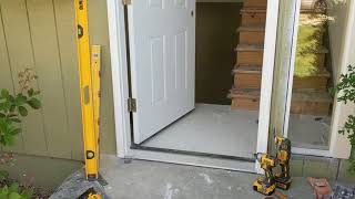 Jeld Wen Front Door Installation  Really crappy products and craftsmanship PART 1 [upl. by Terence]