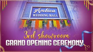 Ambica Wedding Mall Showroom Opening Secunderabad [upl. by Richmound506]