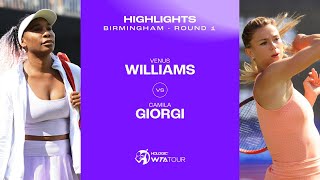 Venus Williams vs Camila Giorgi  2023 Birmingham Round 1  WTA Match Highlights [upl. by Nicolette975]