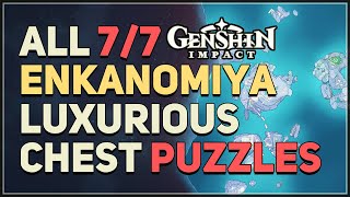 All 7 Enkanomiya Luxurious Chests Locations Genshin Impact [upl. by Eseilana512]