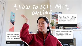 HOW TO SELL YOUR ART ONLINE without a bunch of followers ★彡 [upl. by Loar434]