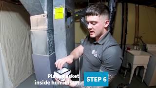 How to Install a Furnace Humidifier [upl. by Maritsa]