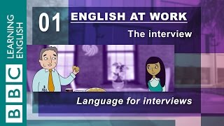 How to prepare for an interview  01  English at Work has the answers [upl. by Damal]