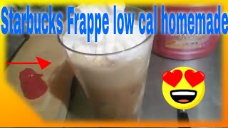 How to make Starbucks frappe low calorie homemade [upl. by Malynda118]