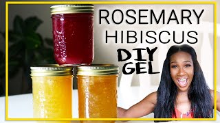 Rosemary amp Hibiscus DIY Gel  Hair Growth  Length Retention [upl. by Pasia]